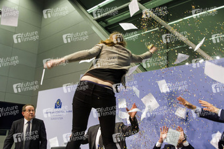 Störung der EZB-Pressekonferenz, Frankfurt