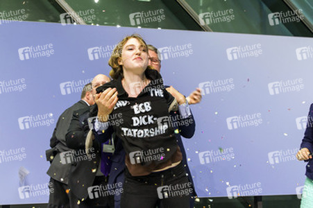 Störung der EZB-Pressekonferenz, Frankfurt
