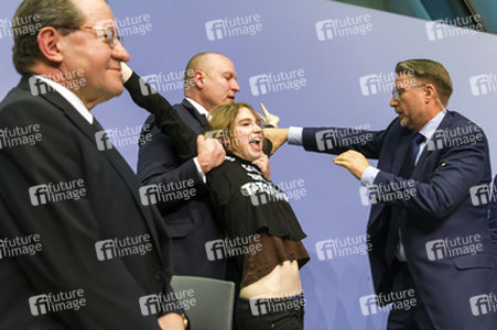 Störung der EZB-Pressekonferenz, Frankfurt