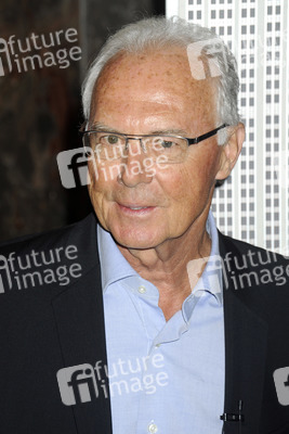 Pele and Franz Beckenbauer Light the Empire State Building, New York