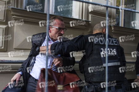 Farbbeutel Attacke auf Klaus Rösler, Berlin