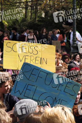 Schülerdemo für Flüchtlingsrechte, Berlin