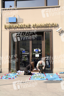 Protest vor der Berliner EU-Kommission, Berlin