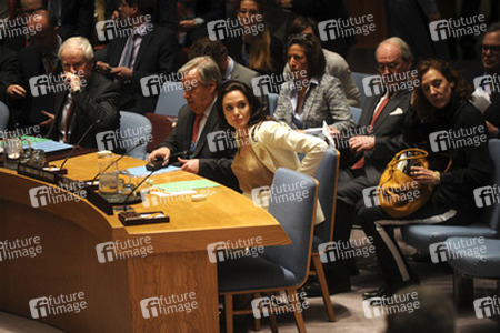 Angelina Jolie bei einer Sitzung des UN-Sicherheitsrates, New York