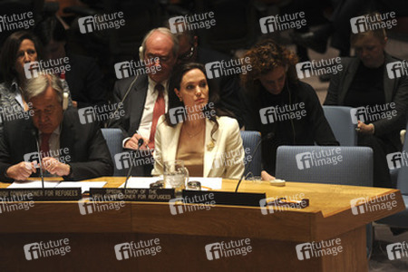 Angelina Jolie bei einer Sitzung des UN-Sicherheitsrates, New York