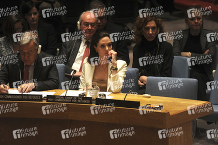Angelina Jolie bei einer Sitzung des UN-Sicherheitsrates, New York