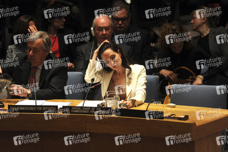 Angelina Jolie bei einer Sitzung des UN-Sicherheitsrates, New York