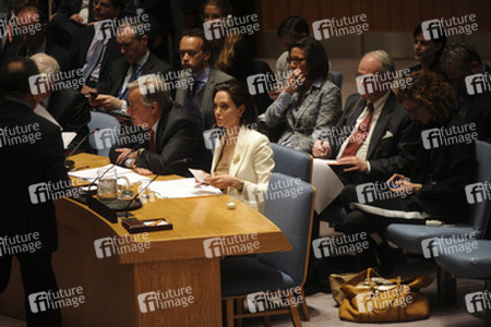 Angelina Jolie bei einer Sitzung des UN-Sicherheitsrates, New York