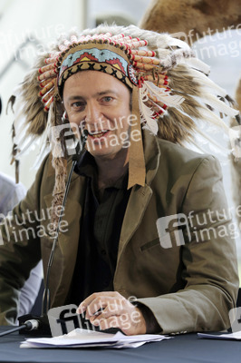 Pressekonferenz mit Rainald Grebe in Berlin