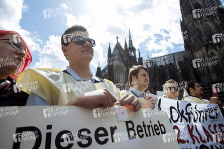 Kundgebung der GDL in Köln