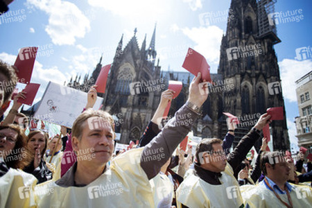 Kundgebung der GDL in Köln