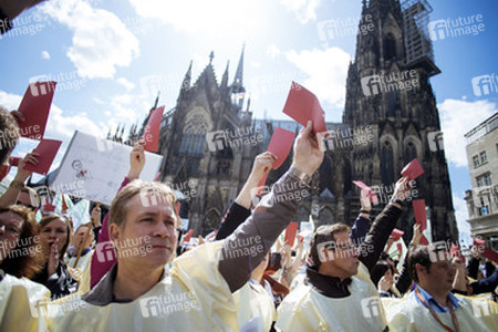 Kundgebung der GDL in Köln