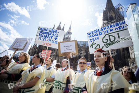 Kundgebung der GDL in Köln