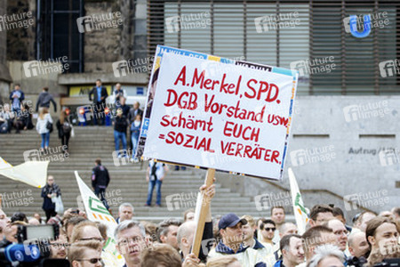 Kundgebung der GDL in Köln