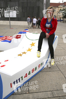 Kunstprojektpräsentation 'Euroart im Museumsquartier' in Wien