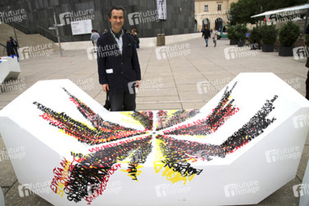Kunstprojektpräsentation 'Euroart im Museumsquartier' in Wien