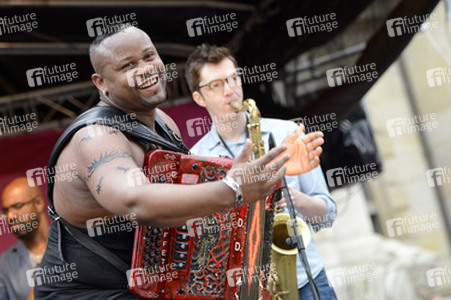 Jazzfestival an Himmelfahrt auf dem Trammplatz in Hannover