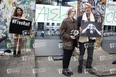 Bildtermin von Amnesty International zum Thema Meinungsfreiheit in Berlin