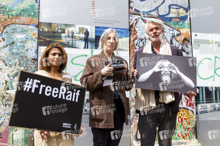 Bildtermin von Amnesty International zum Thema Meinungsfreiheit in Berlin