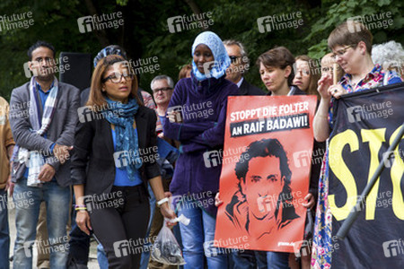 Demo für die Freilassung von Raif Badawi in Berlin