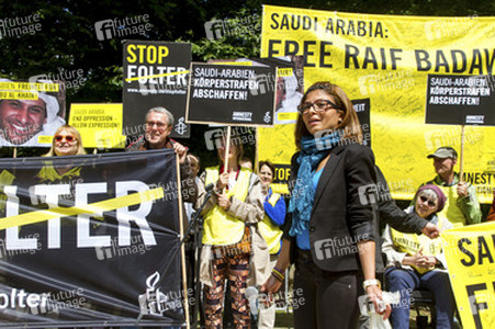 Demo für die Freilassung von Raif Badawi in Berlin