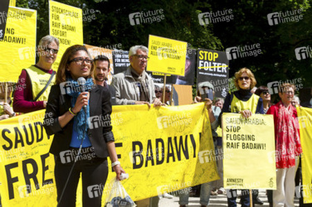Demo für die Freilassung von Raif Badawi in Berlin