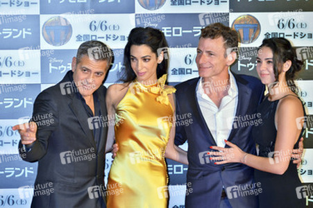 George Clooney, Amal Alamuddin Clooney mit Bruder Samer Alamuddin und Gattin