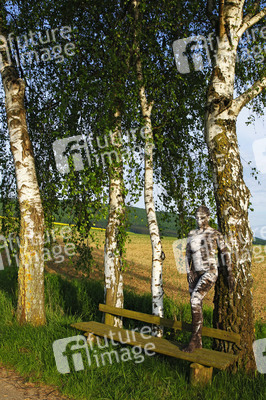 NATURE ART: Birke / Birch Bodypainting