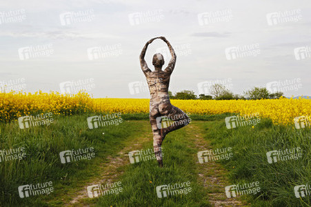 NATURE ART: Birke / Birch Bodypainting