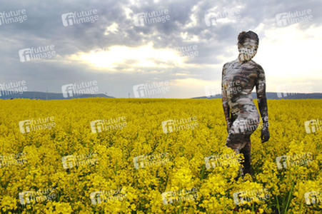 NATURE ART: Birke / Birch Bodypainting