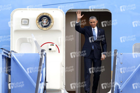 Ankunft von Präsident Barack Obama in München
