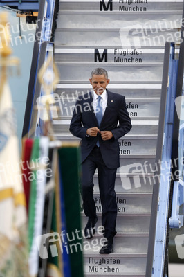 Ankunft von Präsident Barack Obama in München