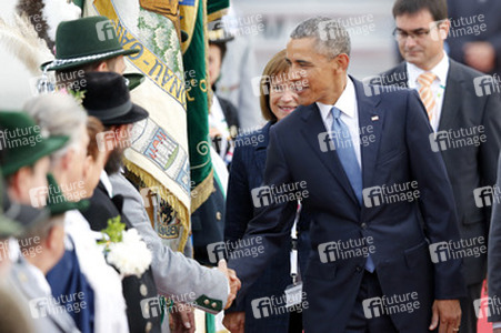 Ankunft von Präsident Barack Obama in München
