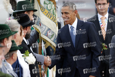 Ankunft von Präsident Barack Obama in München