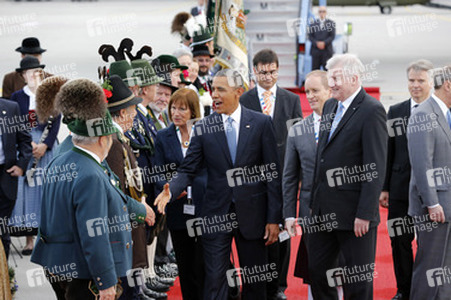 Ankunft von Präsident Barack Obama in München