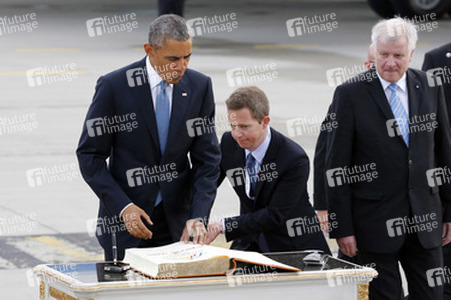 Ankunft von Präsident Barack Obama in München