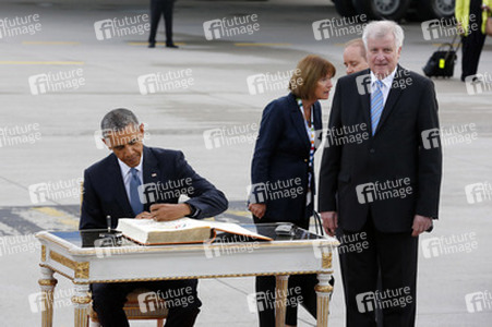 Ankunft von Präsident Barack Obama in München