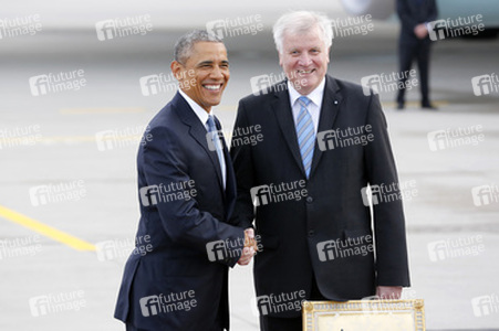 Ankunft von Präsident Barack Obama in München