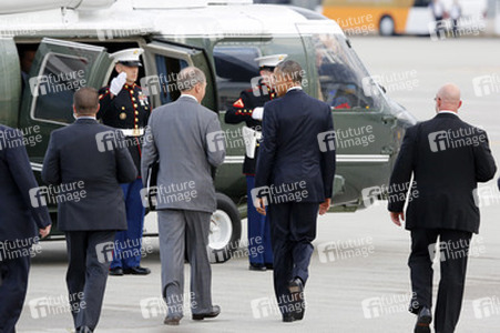 Ankunft von Präsident Barack Obama in München