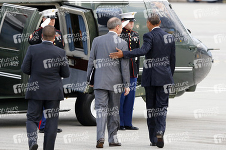 Ankunft von Präsident Barack Obama in München