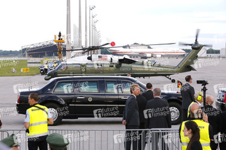 Ankunft von Präsident Barack Obama in München