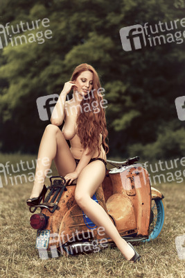 Modelshooting mit Simson Moped