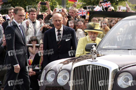 Queen Elisabeth II. besucht das Brandenburger Tor