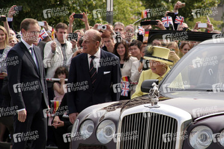 Queen Elisabeth II. besucht das Brandenburger Tor