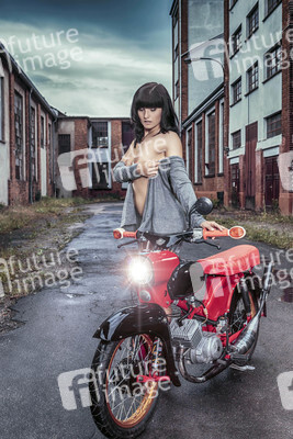 Modelshooting mit Simson Moped