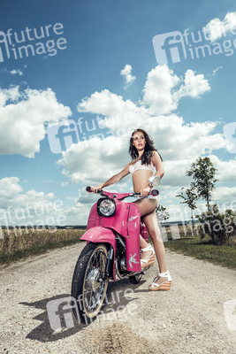 Modelshooting mit Simson Moped