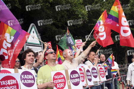 Protest vor der Türkischen Botschaft in Berlin