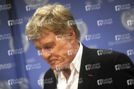 Robert Redford spricht im UN Hauptquartier in New York
