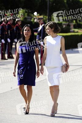 State visit of the President of the Republic of Peru, Mr. Ollanta Humala Tasso, and Mrs. Nadine Heredia Alarcon. The King of Spain Felipe VI and Queen Letizia officially greeted at the Pardo Palace in Madrid on July 7, 2015.