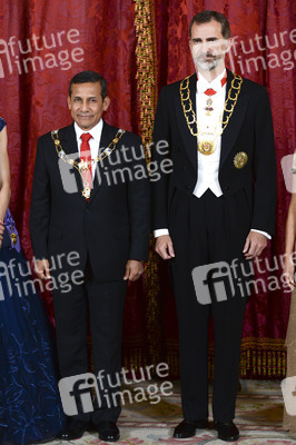 Gala Dinner zu Ehren des peruanischen Präsidenten Humala in Madrid